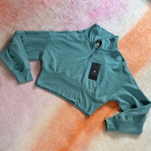 TITIN Teal Quarter-Zip Sweatshirt